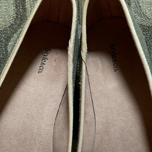 Gold ballet flats - Picture 3 of 4